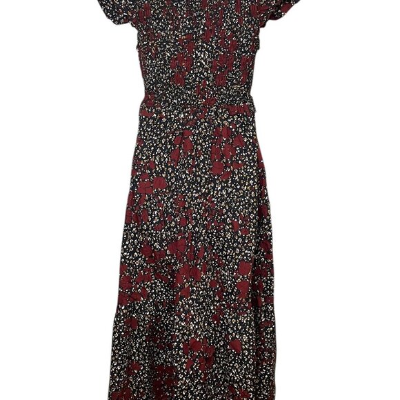 o.p.t Dresses & Skirts - O.P.T. One Pretty Time Phoebe Dress XL NWT Black Floral Midi 100% Cotton